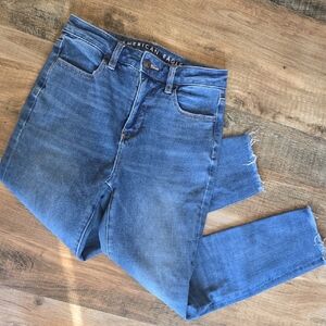 American Eagle The Dream Jean Super High Rise Jegging Crop Size 0R